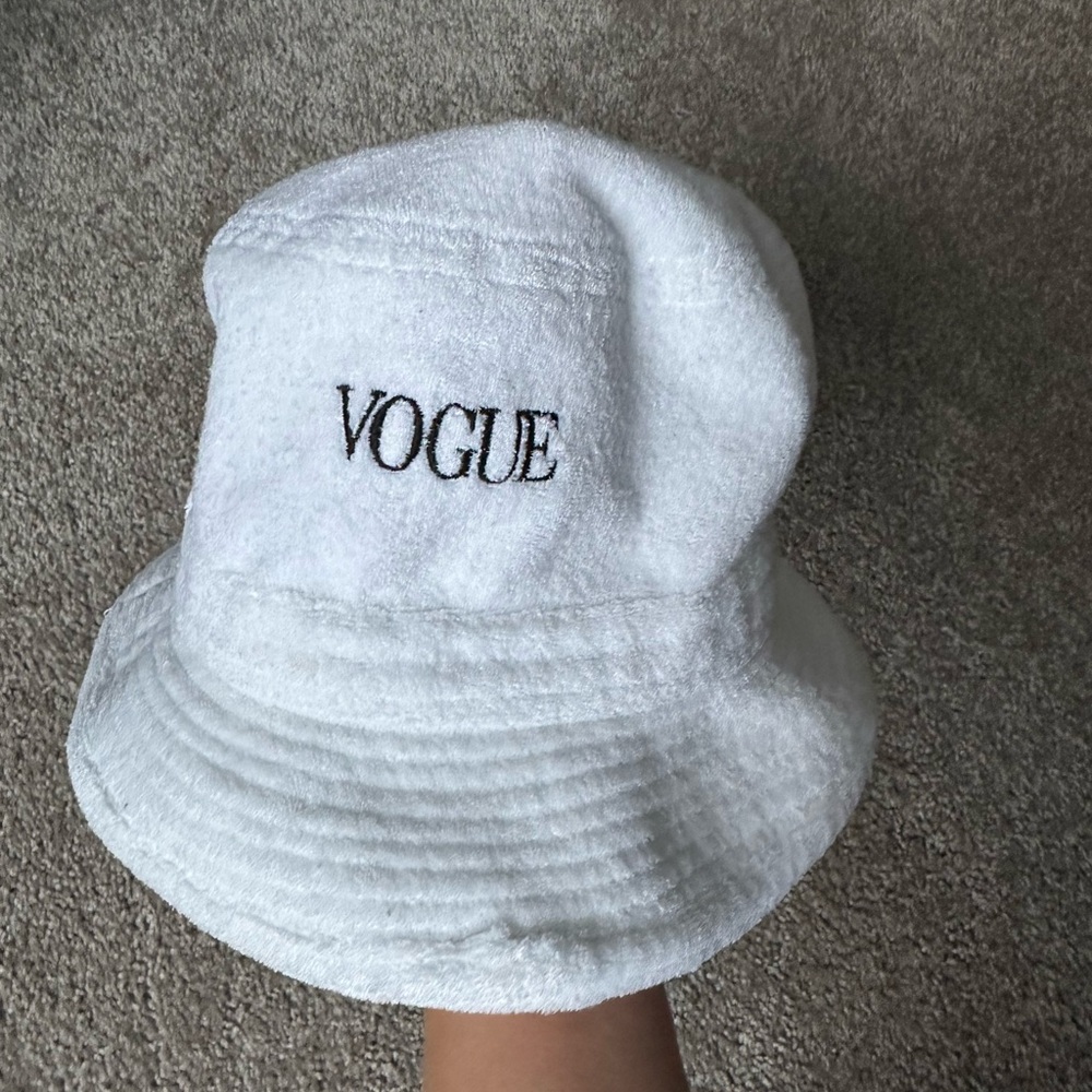 VTG 90s Y2K Vogue Fashion Bucket hat Runway Designer New York Hip Hop Streetwear - Picture 2 of 9